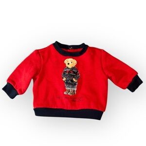 Ralph Lauren Polo Bear newborn infant unisex sweatshirt